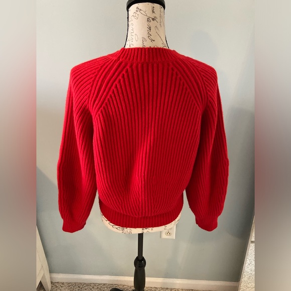 Alexander McQueen red knit cashmere and wool sweater size small - Picture 5 of 9